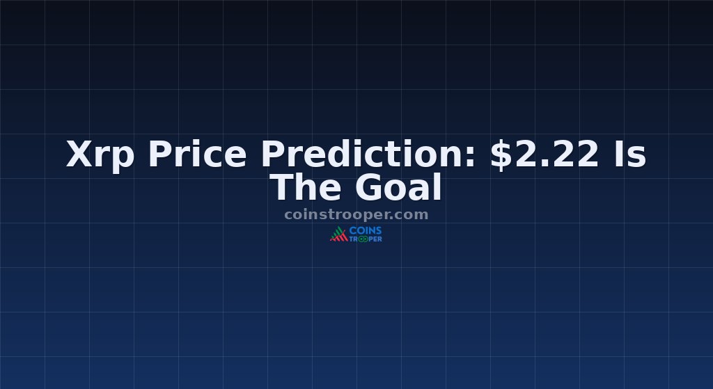 Xrp Price Prediction: $2.22 Is The Goal