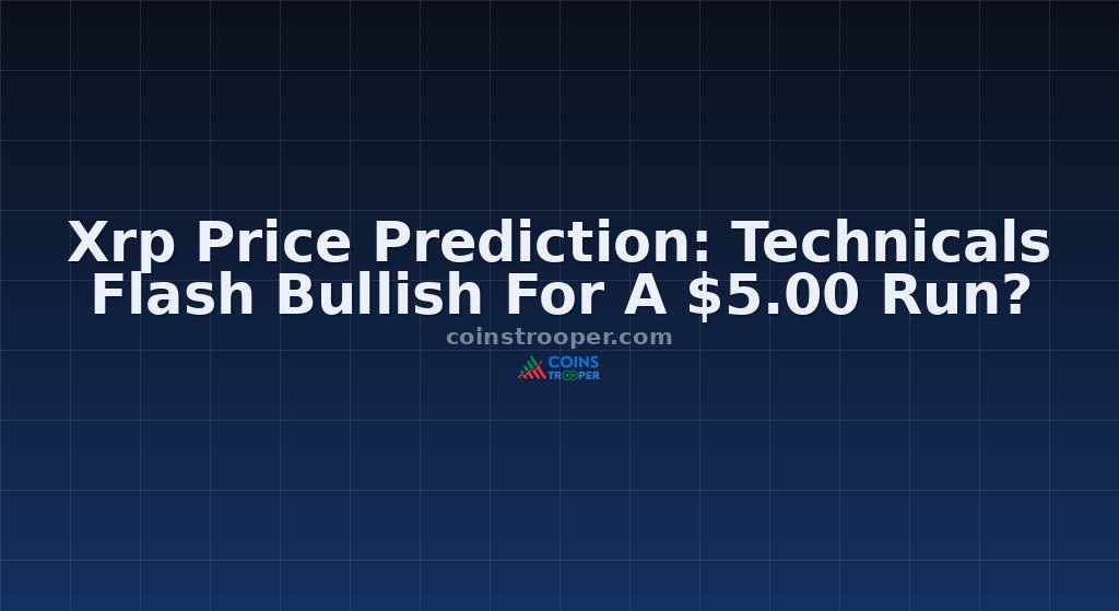 Xrp Price Prediction: Technicals Flash Bullish For A $5.00 Run?