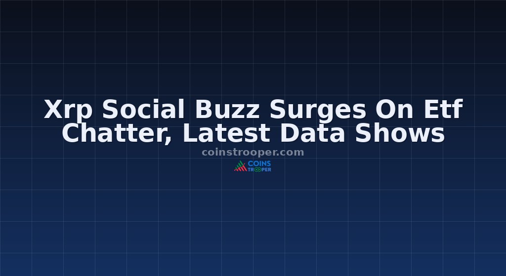 Xrp Social Buzz Surges On Etf Chatter, Latest Data Shows