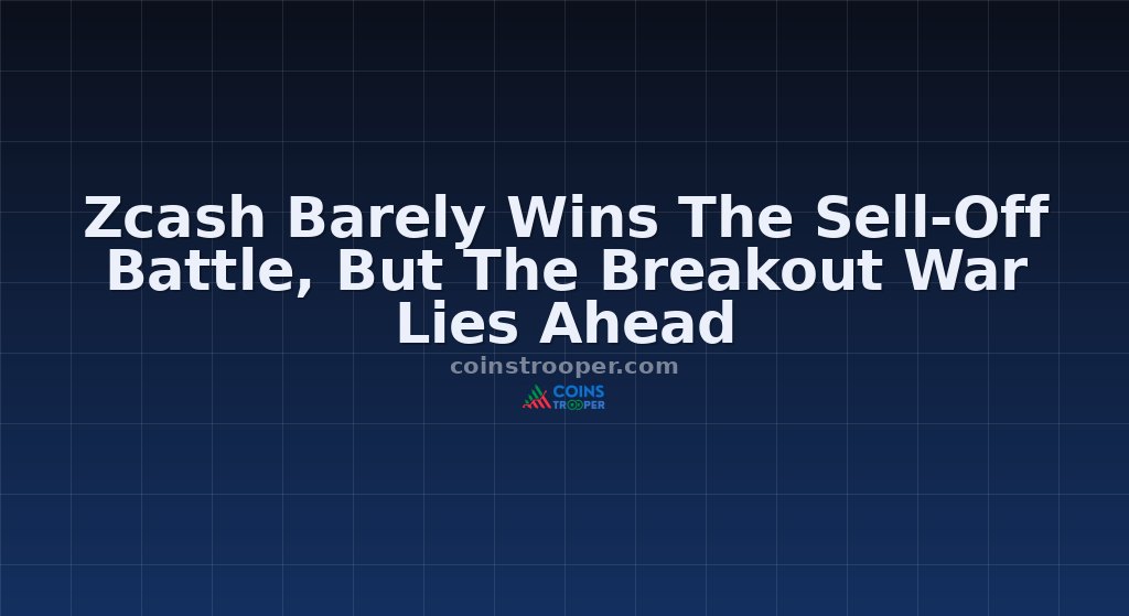 Zcash Barely Wins The Sell-Off Battle, But The Breakout War Lies Ahead