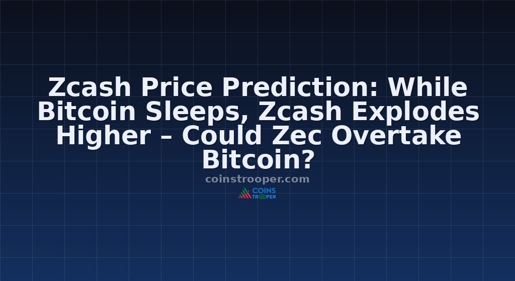 Zcash Price Prediction: While Bitcoin Sleeps, Zcash Explodes Higher – Could Zec Overtake Bitcoin?