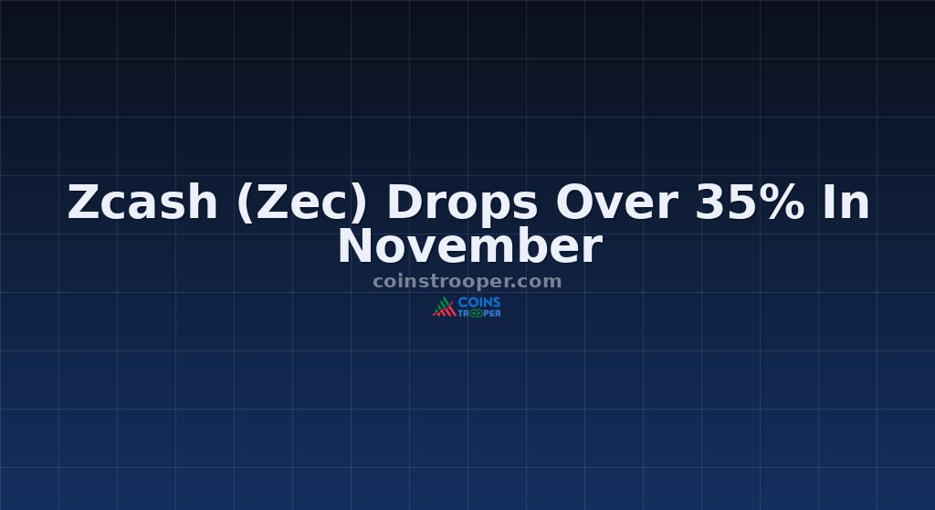 Zcash (Zec) Drops Over 35% In November