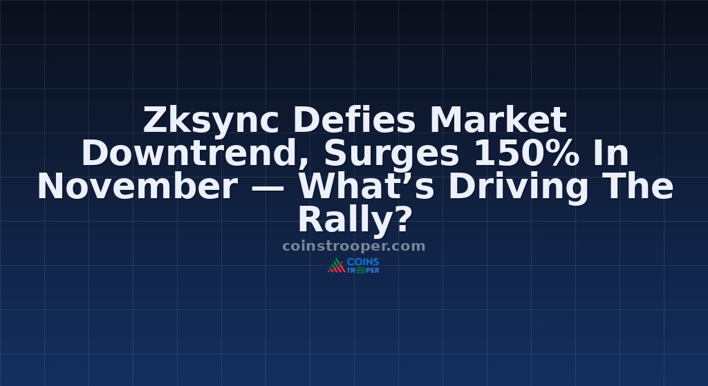 Zksync Defies Market Downtrend, Surges 150% In November — What’s Driving The Rally?