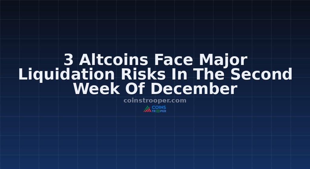 3 Altcoins Face Major Liquidation Risks In The Second Week Of December
