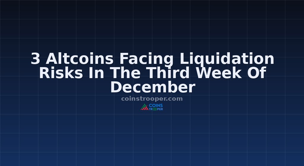 3 Altcoins Facing Liquidation Risks In The Third Week Of December