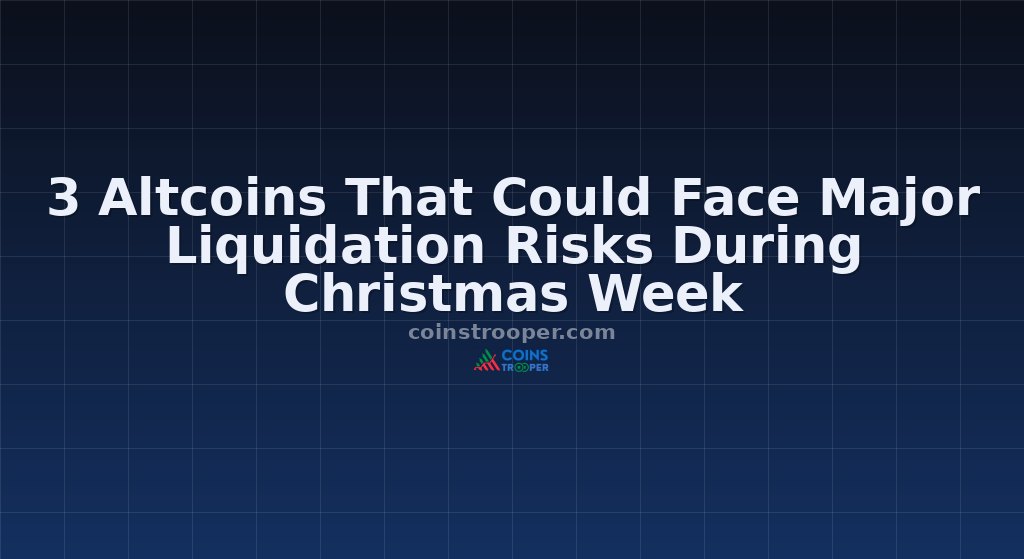 3 Altcoins That Could Face Major Liquidation Risks During Christmas Week