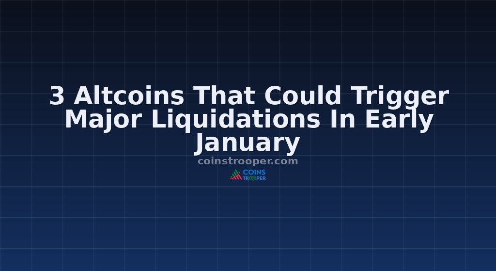 3 Altcoins That Could Trigger Major Liquidations In Early January