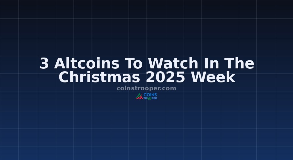 3 Altcoins To Watch In The Christmas 2025 Week