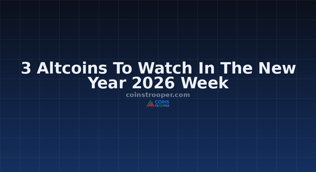 3 Altcoins To Watch In The New Year 2026 Week