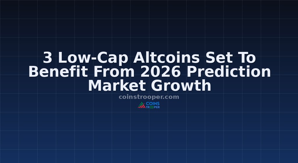 3 Low-Cap Altcoins Set To Benefit From 2026 Prediction Market Growth