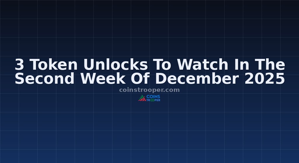 3 Token Unlocks To Watch In The Second Week Of December 2025