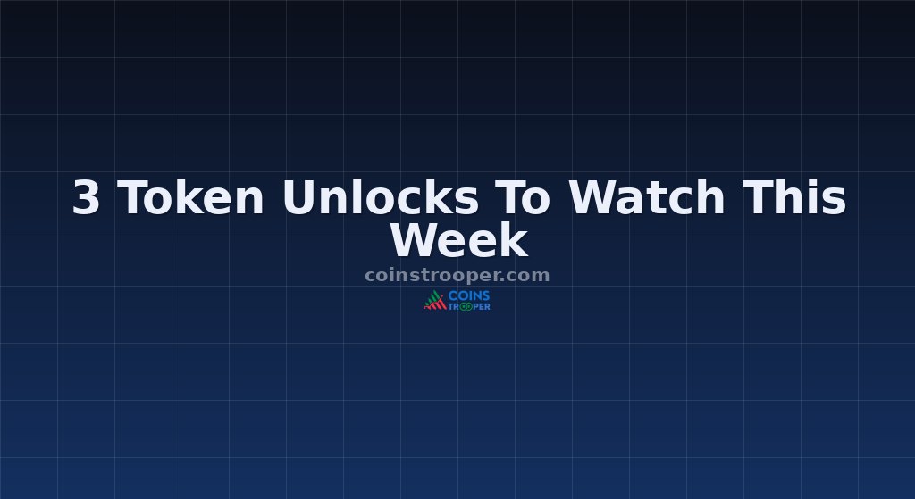 3 Token Unlocks To Watch This Week