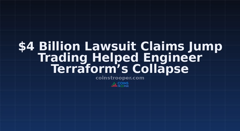 $4 Billion Lawsuit Claims Jump Trading Helped Engineer Terraform’s Collapse