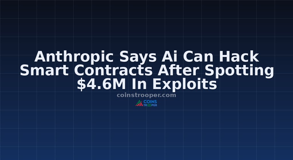 Anthropic Says Ai Can Hack Smart Contracts After Spotting $4.6M In Exploits