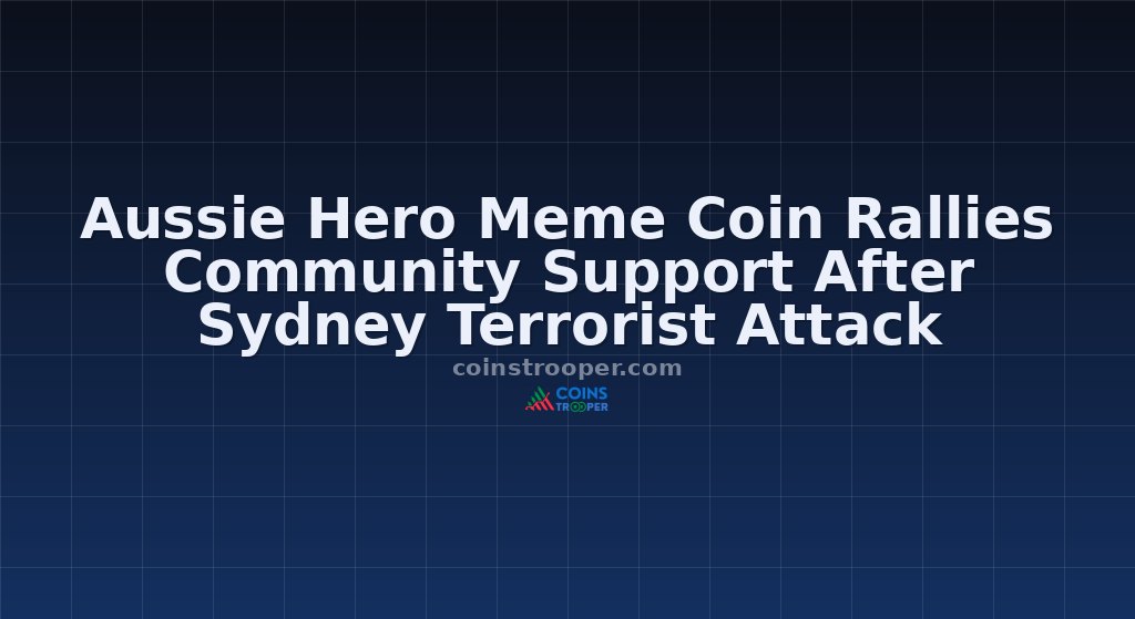 Aussie Hero Meme Coin Rallies Community Support After Sydney Terrorist Attack