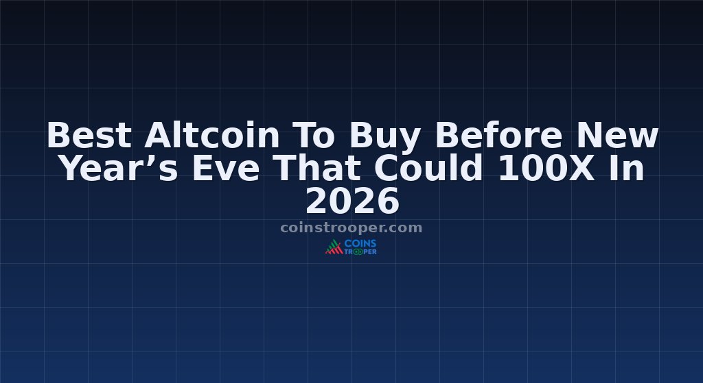 Best Altcoin To Buy Before New Year’s Eve That Could 100X In 2026