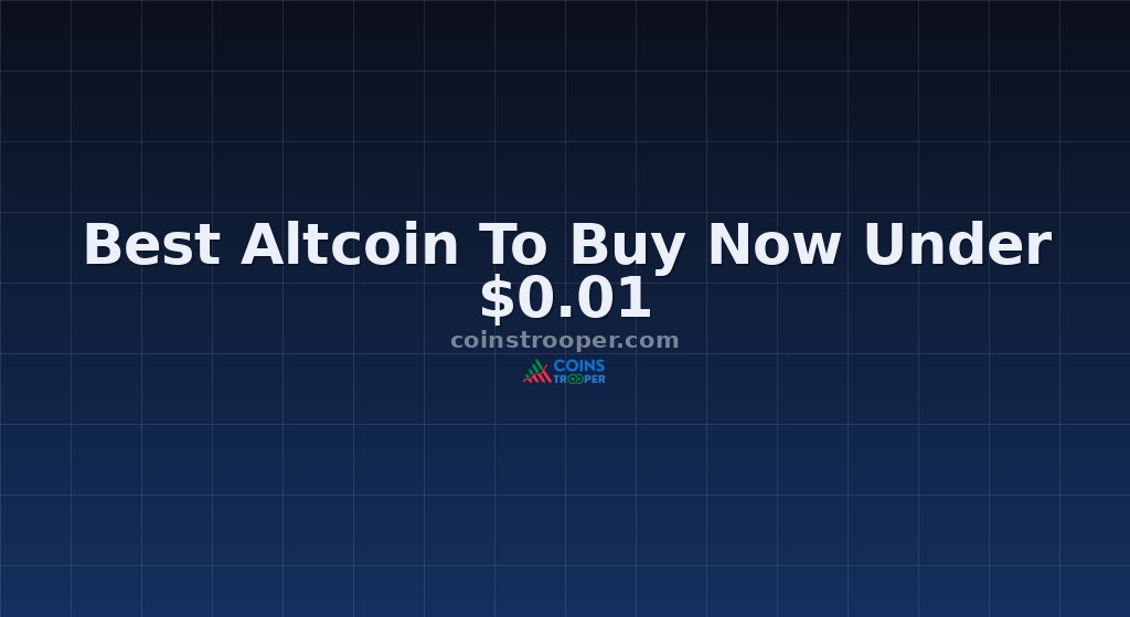 Best Altcoin To Buy Now Under $0.01