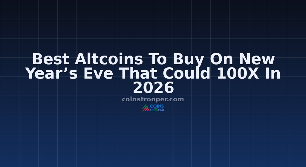 Best Altcoins To Buy On New Year’s Eve That Could 100X In 2026