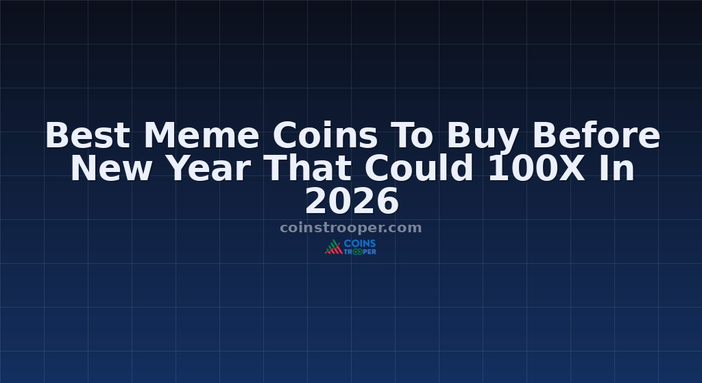 Best Meme Coins To Buy Before New Year That Could 100X In 2026