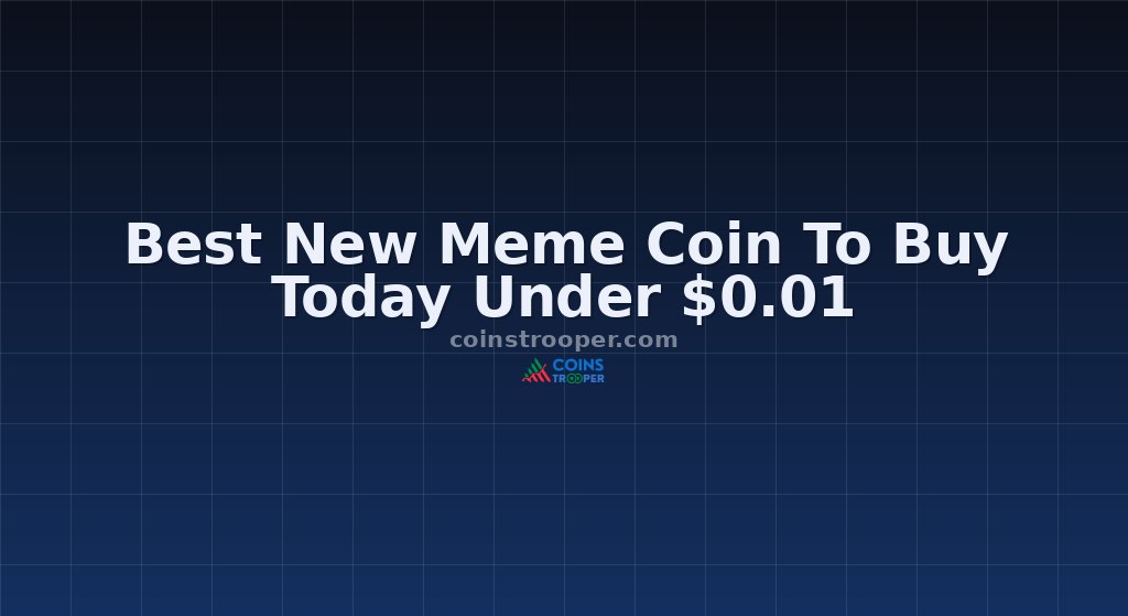 Best New Meme Coin To Buy Today Under $0.01