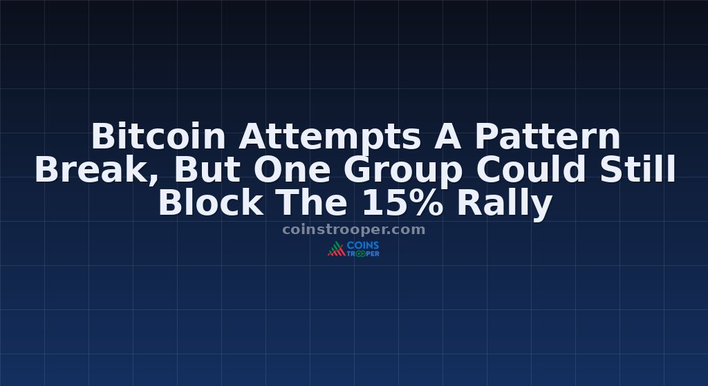 Bitcoin Attempts A Pattern Break, But One Group Could Still Block The 15% Rally