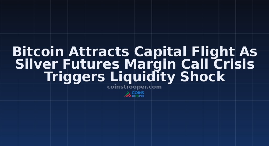 Bitcoin Attracts Capital Flight As Silver Futures Margin Call Crisis Triggers Liquidity Shock