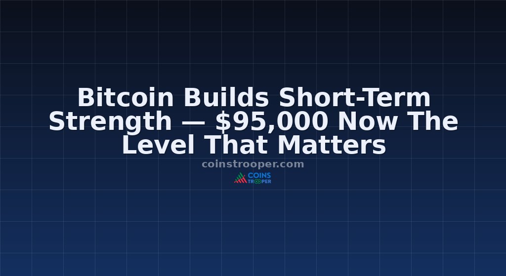 Bitcoin Builds Short-Term Strength — $95,000 Now The Level That Matters