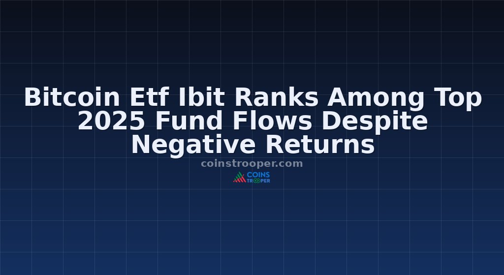 Bitcoin Etf Ibit Ranks Among Top 2025 Fund Flows Despite Negative Returns