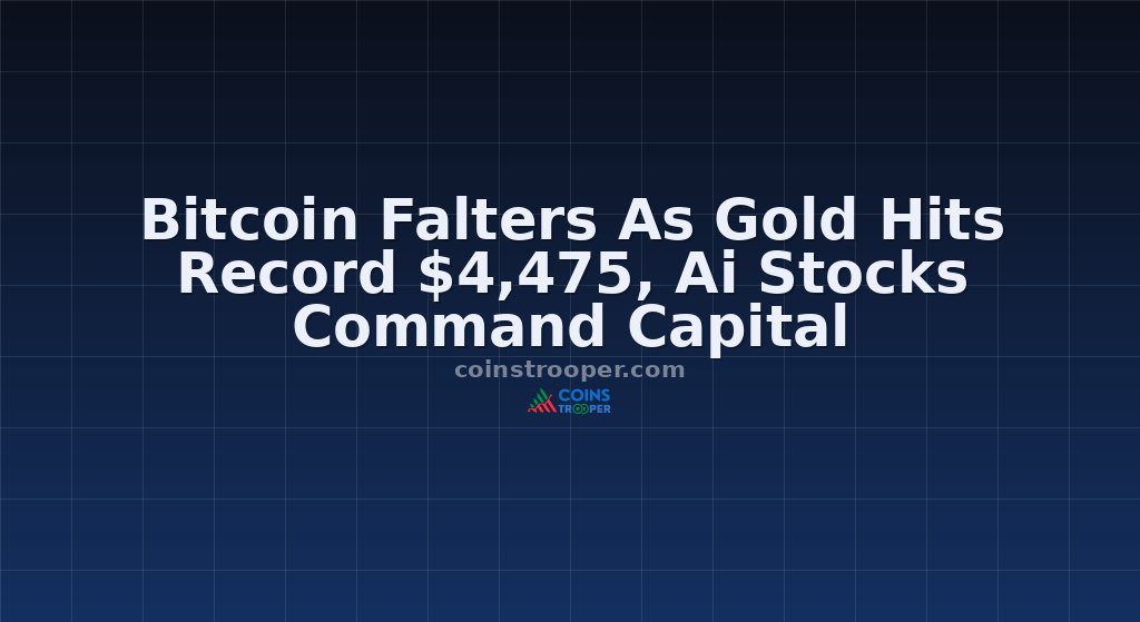 Bitcoin Falters As Gold Hits Record $4,475, Ai Stocks Command Capital