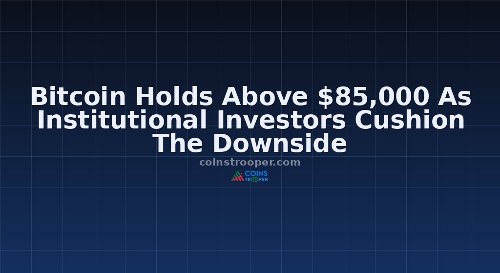 Bitcoin Holds Above $85,000 As Institutional Investors Cushion The Downside