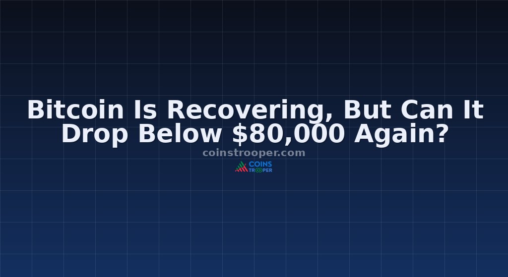 Bitcoin Is Recovering, But Can It Drop Below $80,000 Again?