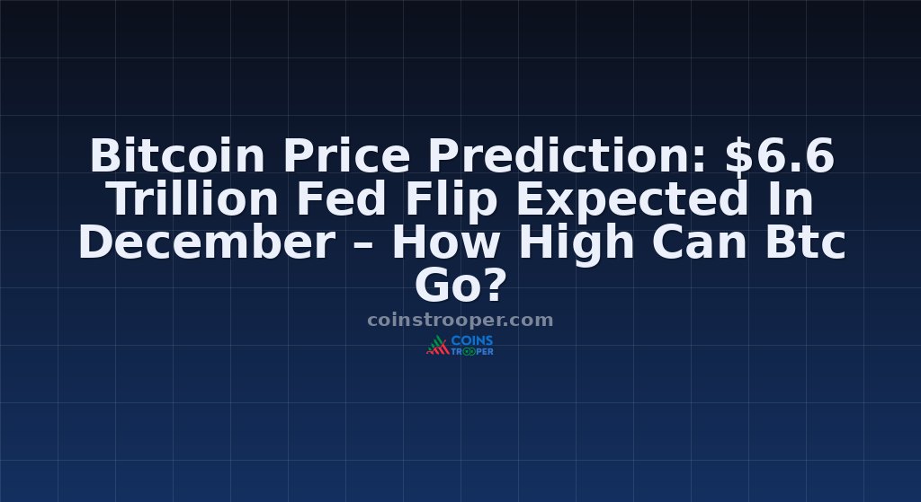 Bitcoin Price Prediction: $6.6 Trillion Fed Flip Expected In December – How High Can Btc Go?