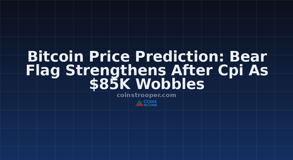 Bitcoin Price Prediction: Bear Flag Strengthens After Cpi As $85K Wobbles