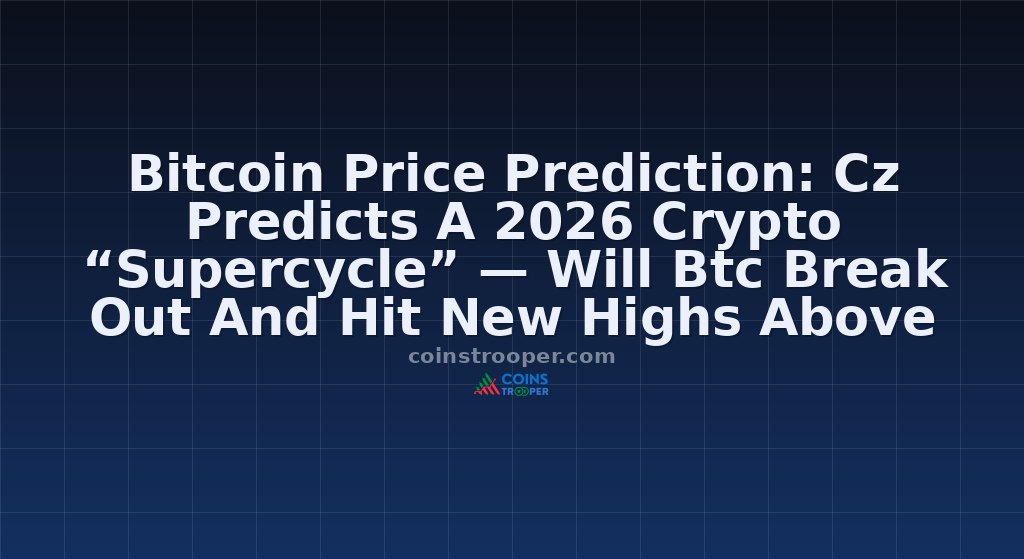 Bitcoin Price Prediction: Cz Predicts A 2026 Crypto “Supercycle” — Will Btc Break Out And Hit New Highs Above $126K?