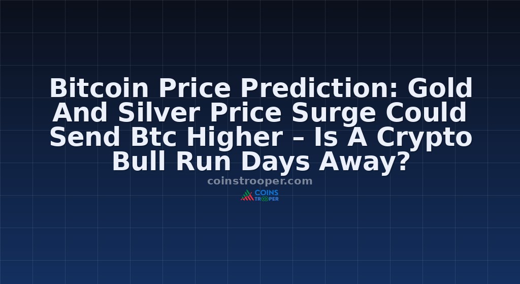 Bitcoin Price Prediction: Gold And Silver Price Surge Could Send Btc Higher – Is A Crypto Bull Run Days Away? 