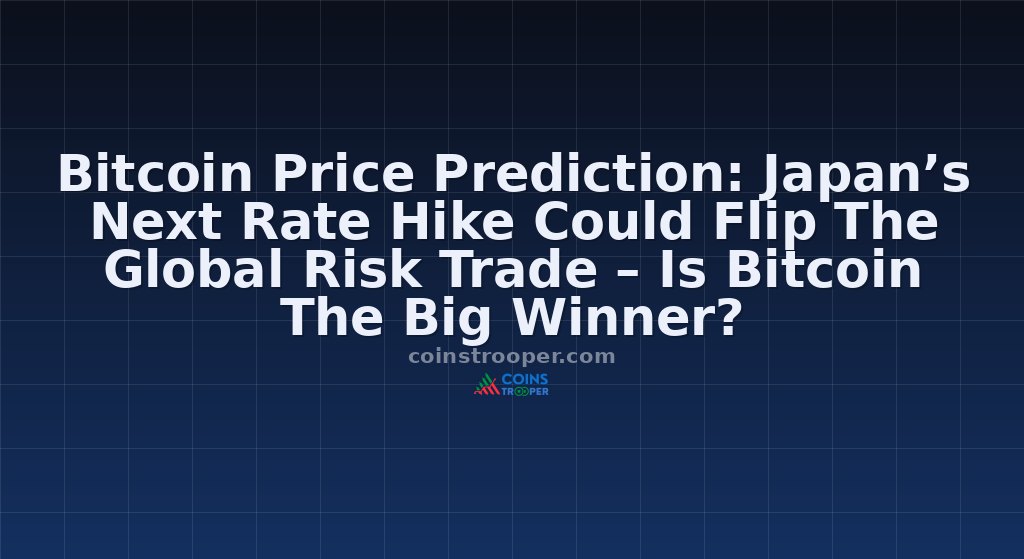Bitcoin Price Prediction: Japan’s Next Rate Hike Could Flip The Global Risk Trade – Is Bitcoin The Big Winner?