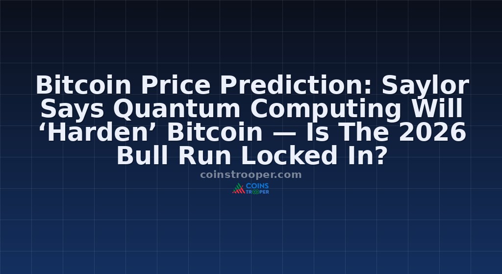 Bitcoin Price Prediction: Saylor Says Quantum Computing Will ‘Harden’ Bitcoin — Is The 2026 Bull Run Locked In?