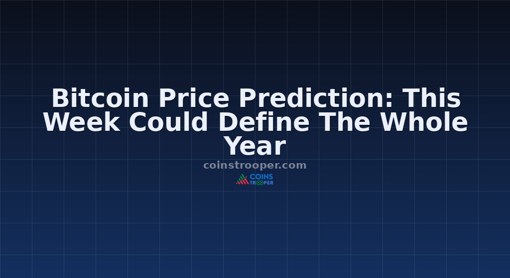 Bitcoin Price Prediction: This Week Could Define The Whole Year