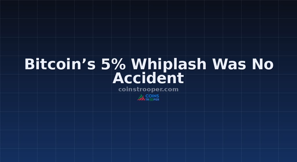 Bitcoin’s 5% Whiplash Was No Accident