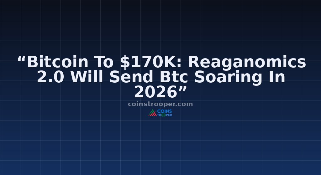 “Bitcoin To $170K: Reaganomics 2.0 Will Send Btc Soaring In 2026”
