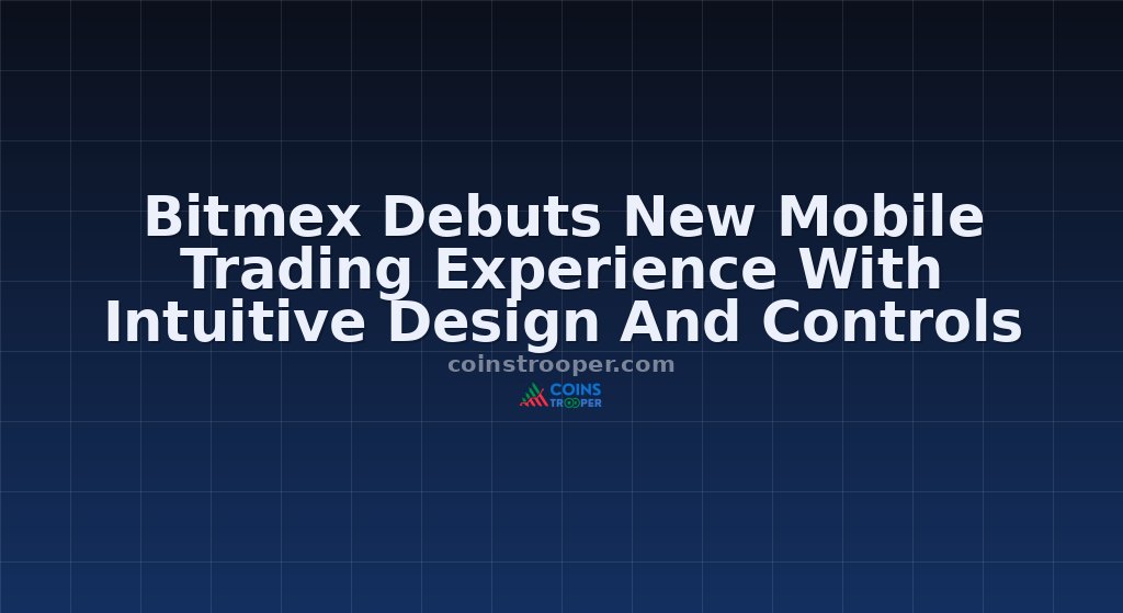 Bitmex Debuts New Mobile Trading Experience With Intuitive Design And Controls