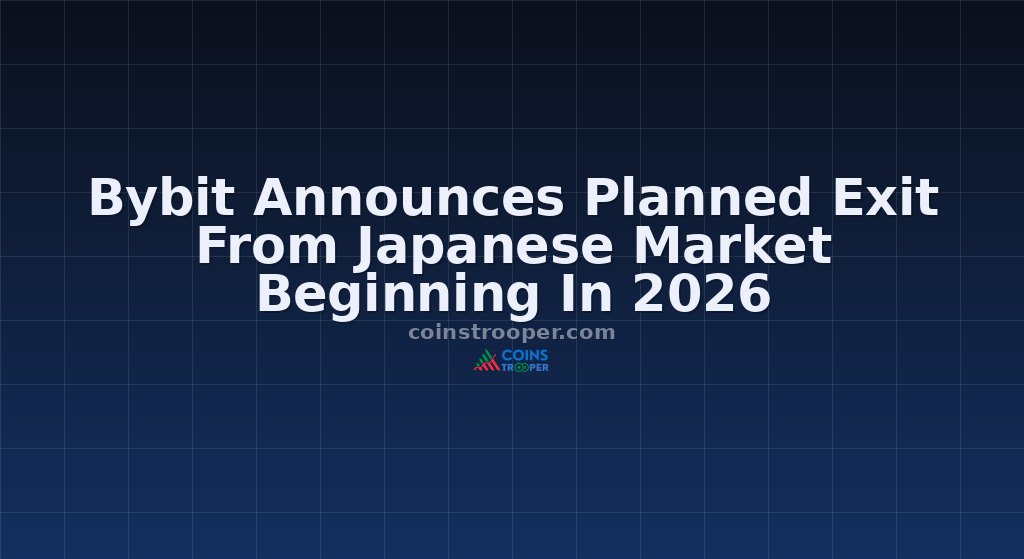 Bybit Announces Planned Exit From Japanese Market Beginning In 2026