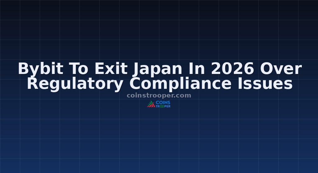 Bybit To Exit Japan In 2026 Over Regulatory Compliance Issues