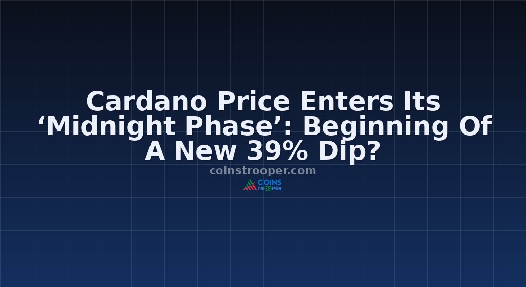 Cardano Price Enters Its ‘Midnight Phase’: Beginning Of A New 39% Dip?