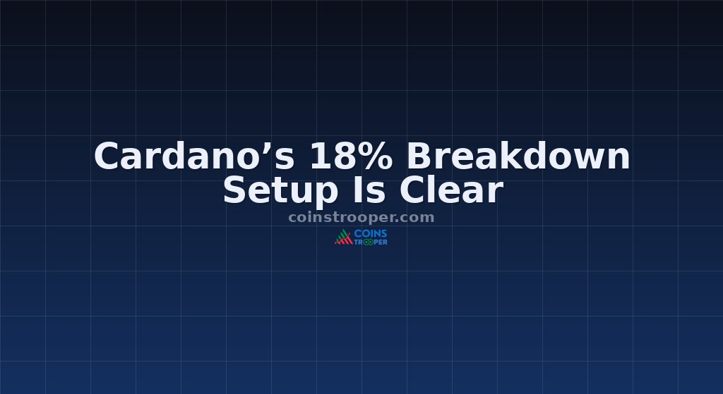 Cardano’s 18% Breakdown Setup Is Clear