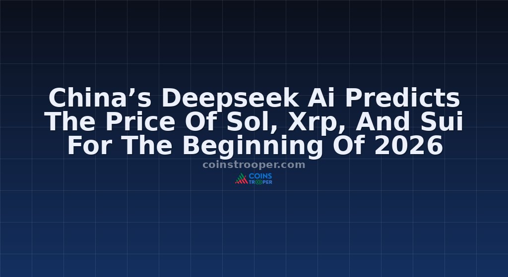 China’s Deepseek Ai Predicts The Price Of Sol, Xrp, And Sui For The Beginning Of 2026