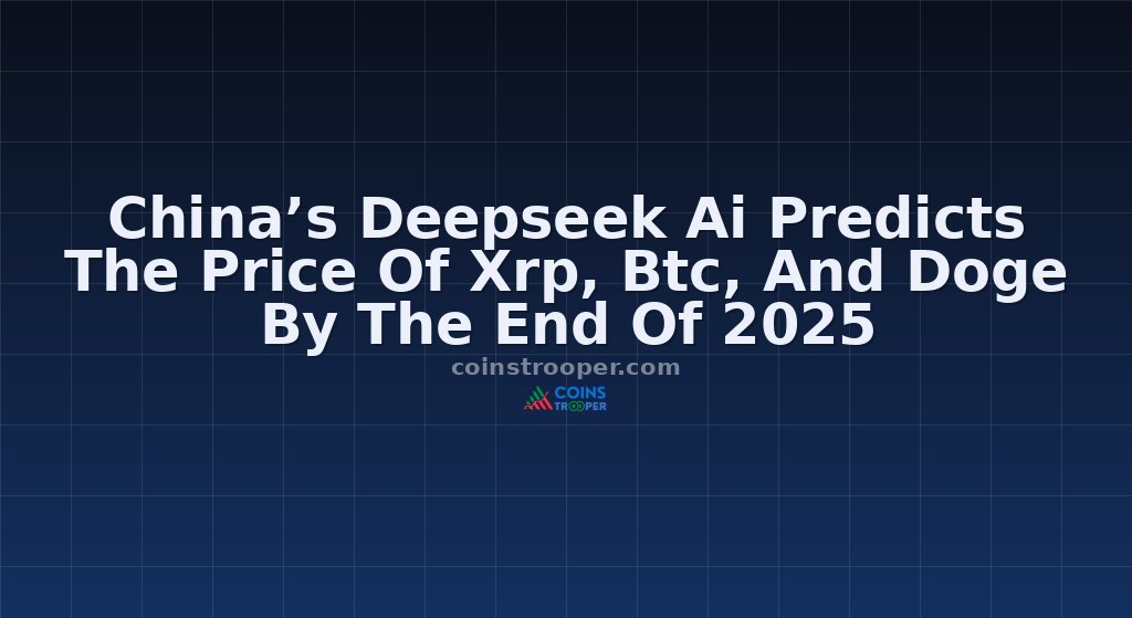 China’s Deepseek Ai Predicts The Price Of Xrp, Btc, And Doge By The End Of 2025