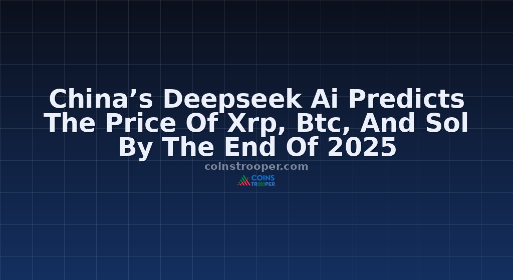 China’s Deepseek Ai Predicts The Price Of Xrp, Btc, And Sol By The End Of 2025