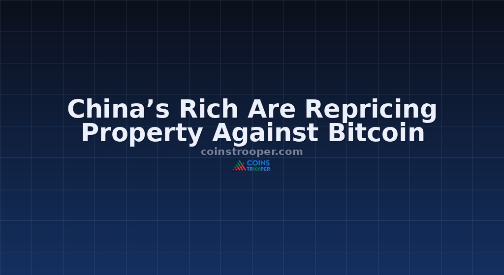 China’s Rich Are Repricing Property Against Bitcoin