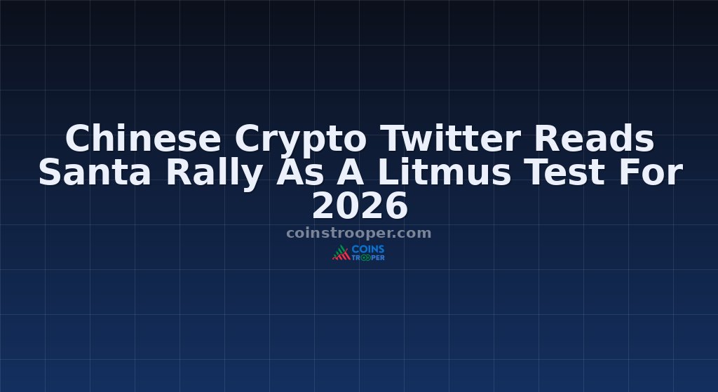Chinese Crypto Twitter Reads Santa Rally As A Litmus Test For 2026
